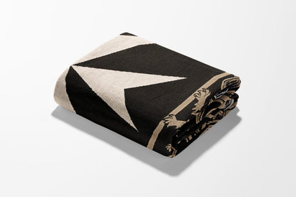 CalmNestStyle Order of Saint John Hospitallers Gold Crest Woven Blanket jacquard woven blanket