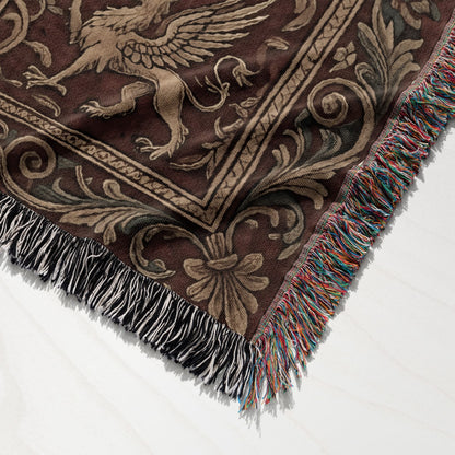 CalmNestStyle Grand Orders Heraldic Templar Woven Blanket jacquard woven blanket