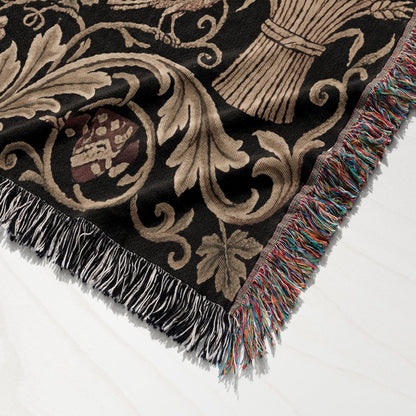CalmNestStyle Agnus Dei Vintage Woven Blanket jacquard woven blanket