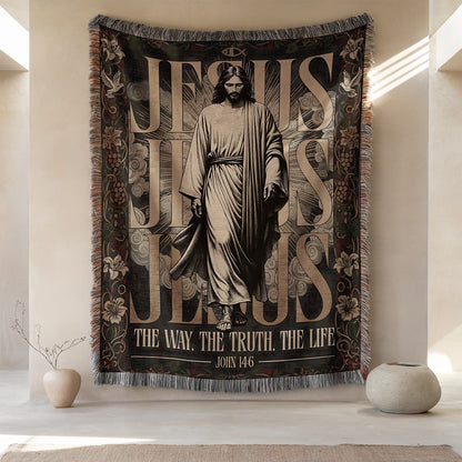 Inspirational Jesus The Way The Truth The Life Tapestry