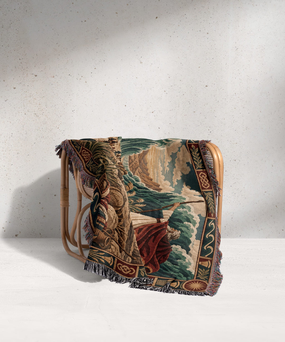 CalmNestStyle Moses Parting the Red Sea jacquard woven blanket