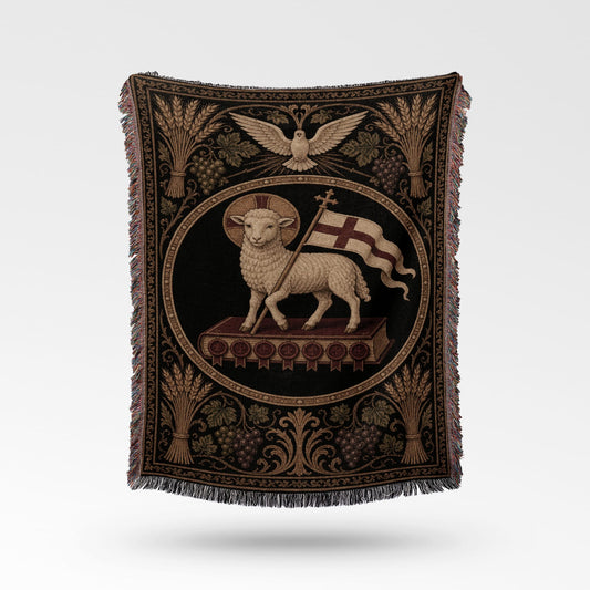 CalmNestStyle Ecclesiastical Majesty Woven Blanket jacquard woven blanket