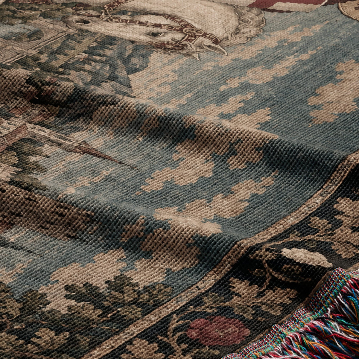 CalmNestStyle Saint George Under the English Flag jacquard woven blanket