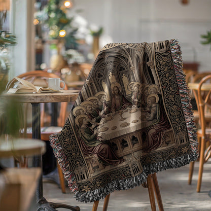 Tapestry Featuring The Last Supper Scene Blanket