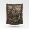 Knights Templar Castle Landscape Tapestry Wall Hanging Templar Woven Blanket
