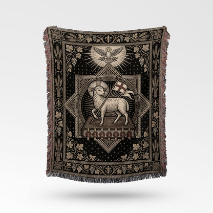 CalmNestStyle Sacred Iconography Woven Blanket jacquard woven blanket