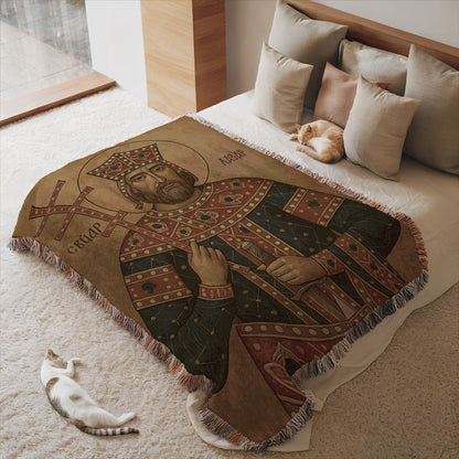Medieval Royalty Bedspread with Regal Design