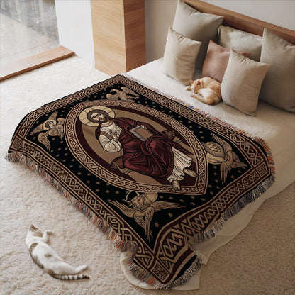 Religious Iconography Design Decorative Blanket