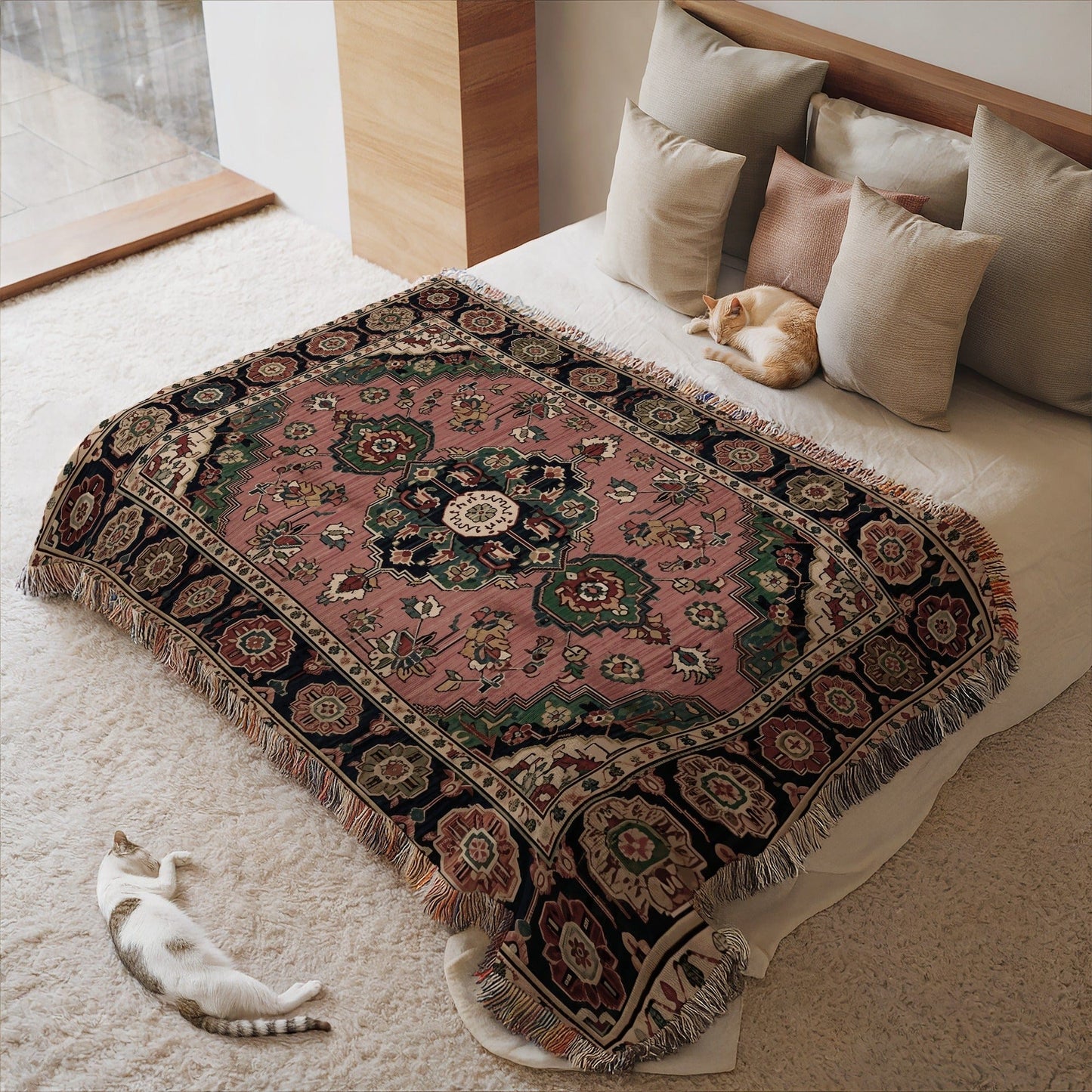 Ornate Patterned Throw Blanket for Cozy Style