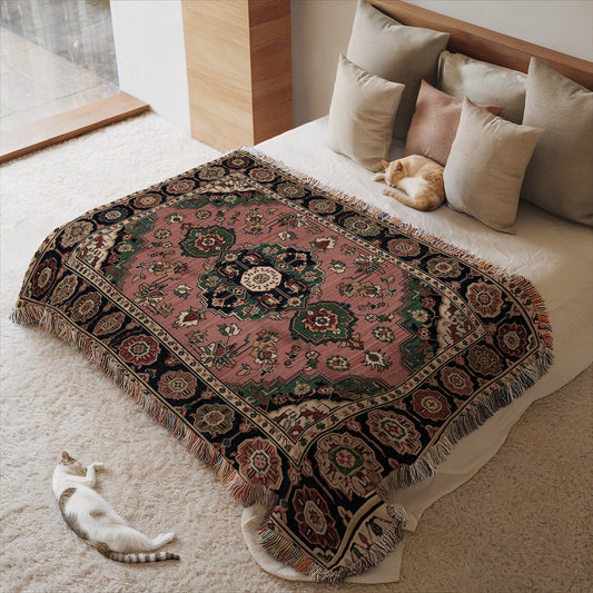 Ornate Patterned Throw Blanket for Cozy Style