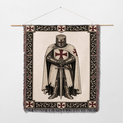CalmNestStyle Order of Saint John Hospitaller Knight Woven Blanket jacquard woven blanket