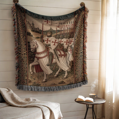 Medieval Knights Tapestry Wall Hanging Decor