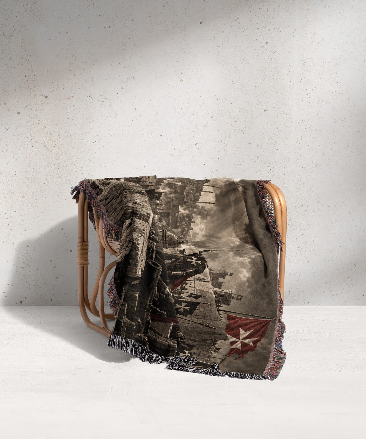 CalmNestStyle Knights of Malta Defending the Bastion Woven Blanket jacquard woven blanket