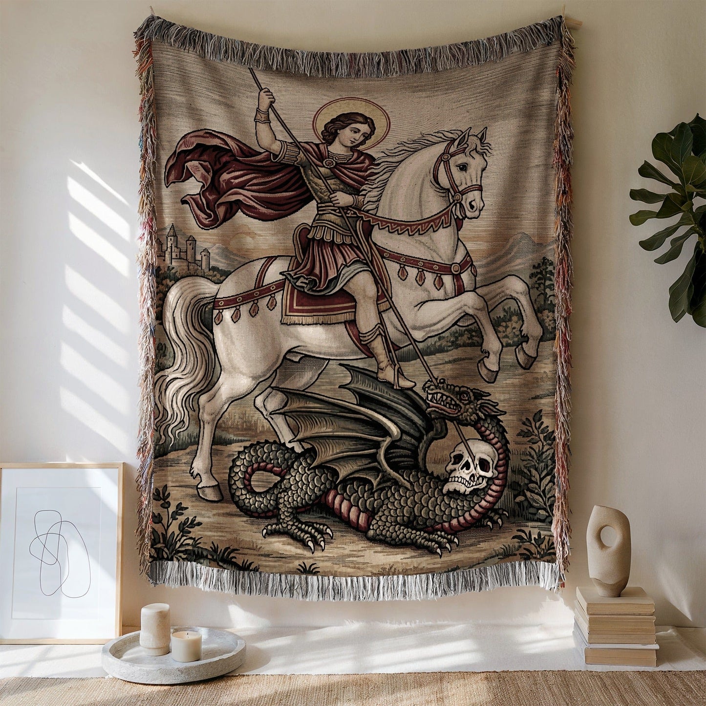 St George and the Dragon Tapestry Wall Decor Product