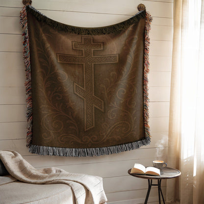 Ornate Christian Cross Design Wall Hanging Decor