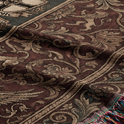 CalmNestStyle Grand Orders Heraldic Templar Woven Blanket jacquard woven blanket