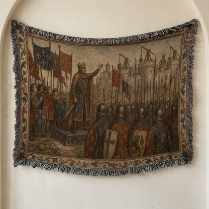 CalmNestStyle Baldwin IV Addresses His Army jacquard woven blanket