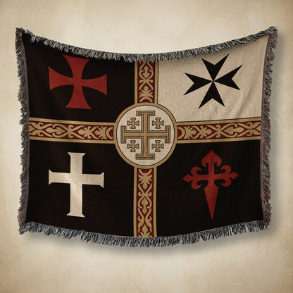 MyDesigns Ancient Orders I Night jacquard woven blanket