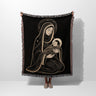 Golden Embrace Madonna Woven Faith Blanket