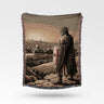 King Baldwin IV At Jerusalem Sunset Scene Baldwin IV Woven Blanket