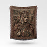 The Masked King Templar Woven Blanket