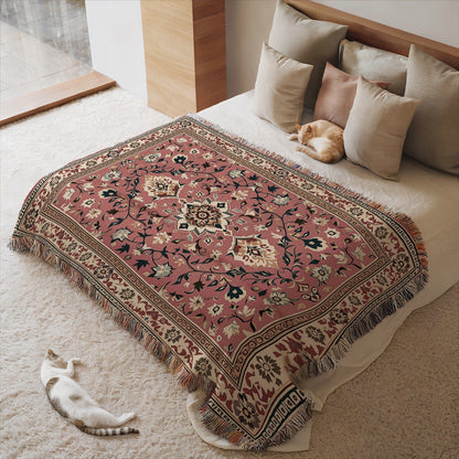 Elegant Floral Patterned Throw Blanket