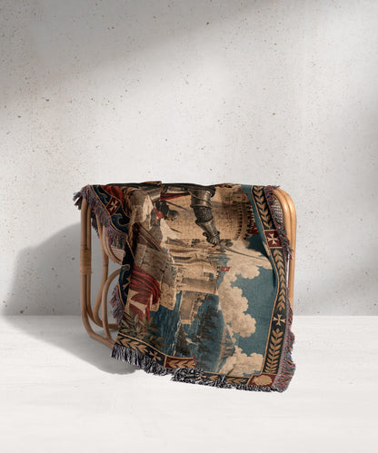 CalmNestStyle Knights of Malta Defending the Fortress Woven Blanket jacquard woven blanket