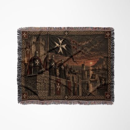 MyDesigns Hospitaller Watch – Harbour of the Galleys jacquard woven blanket