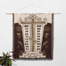 Orthodox Symbols Letters Decorative Elements Design Orthodox Woven Blanket