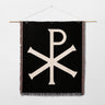 Chi Rho Monogram Woven Blanket Faith