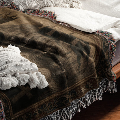 CalmNestStyle Baldwin IV Before His Knights jacquard woven blanket