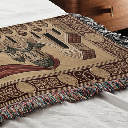 MyDesigns Personalized Last Supper Horizontal Tapestry - Custom Name Icon jacquard woven blanket