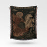 Sveti Ilija with Two Horses in Flames Woven Blanket