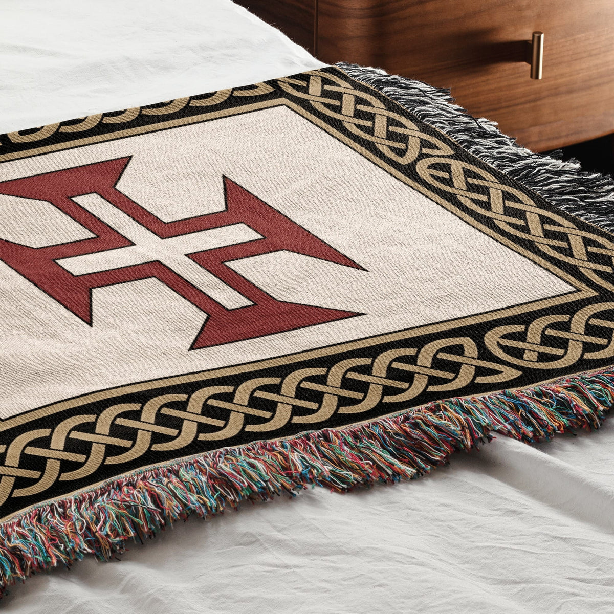 MyDesigns Medieval Blanket – Order of Christ, Calatrava, Alcantara & Santiago Woven Throw jacquard woven blanket