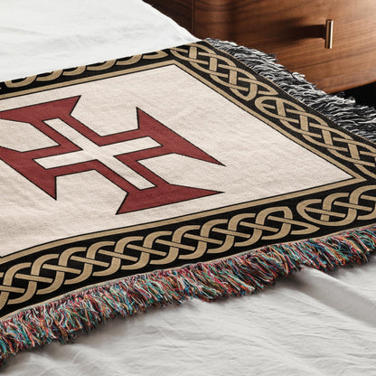 MyDesigns Medieval Blanket – Order of Christ, Calatrava, Alcantara & Santiago Woven Throw jacquard woven blanket