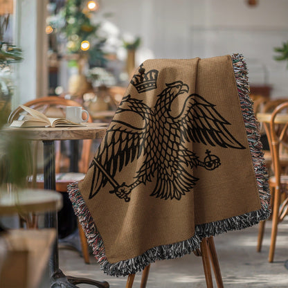 Elegant Eagle Emblem Throw Blanket for Cozy Home Decor