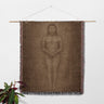 Christ on the Shroud of Turin Religious Image Jesus Woven Blanket