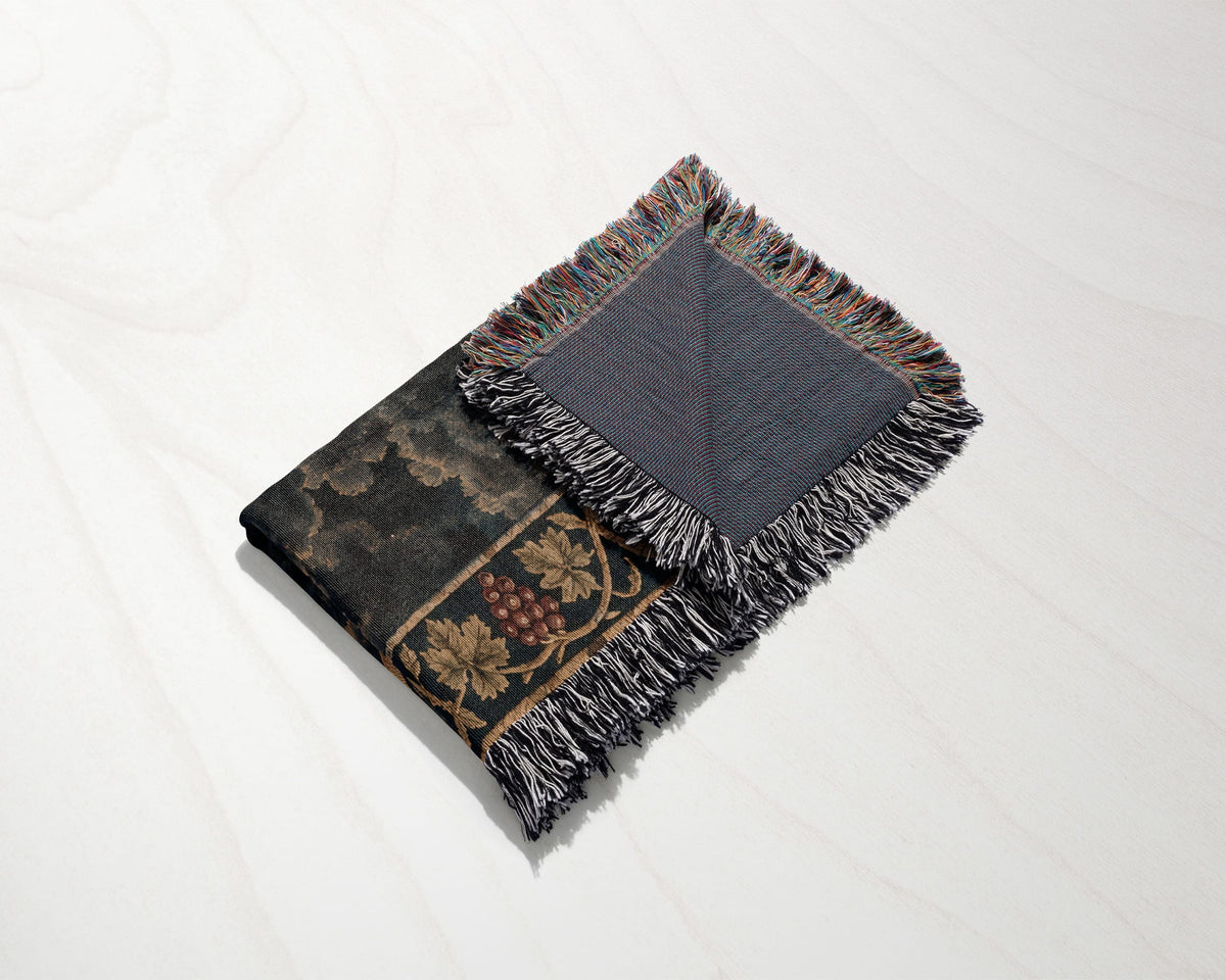 CalmNestStyle Golgotha Crucifixion Scene jacquard woven blanket