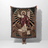 Risen Christ Orthodox Icon Religious Art Woven Blanket