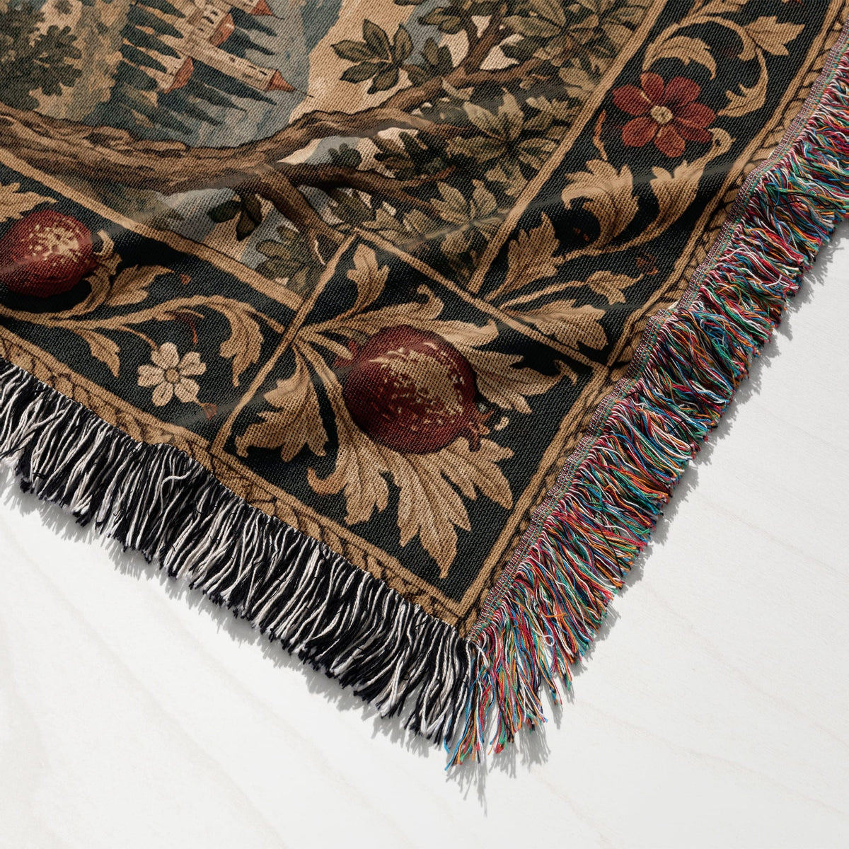 CalmNestStyle Saint George Before the Walled Town jacquard woven blanket