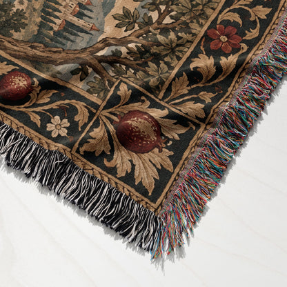 CalmNestStyle Saint George Before the Walled Town jacquard woven blanket