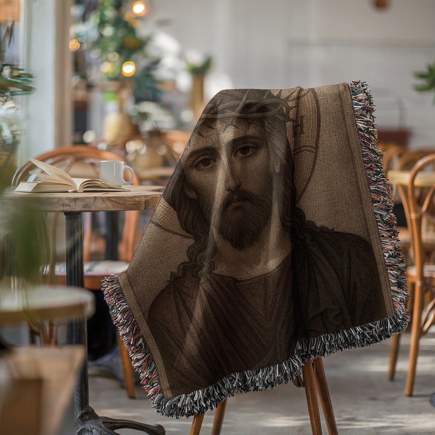 Jesus Christ Art Tapestry Blanket for Home Decor