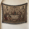 Cream Gold Last Supper Landscape Tapestry - Byzantine Icon