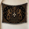 Order of Saint John Hospitallers Gold Banner Crest Woven Blanket