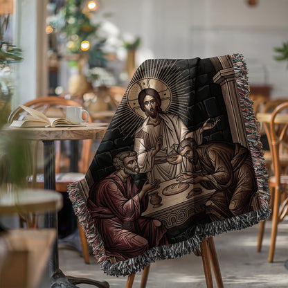 Last Supper Jesus and Disciples Decorative Blanket