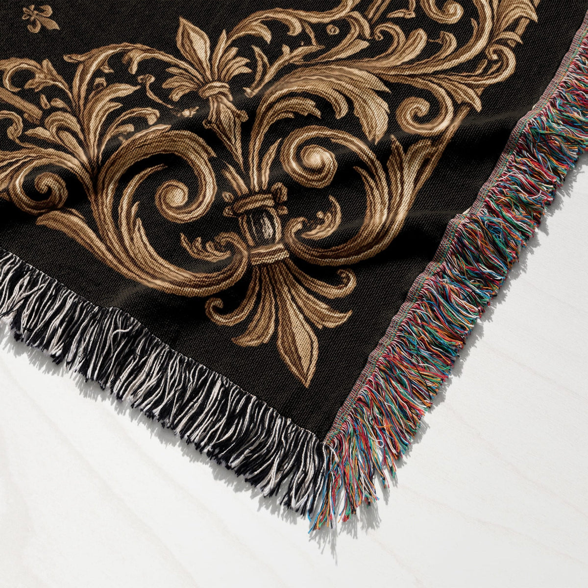 CalmNestStyle Order of Saint John Hospitallers Baroque Frame Crest Woven Blanket jacquard woven blanket