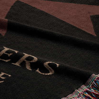 CalmNestStyle Order of Saint John Deo Adiuvante Hospitallers Dark Woven Blanket jacquard woven blanket