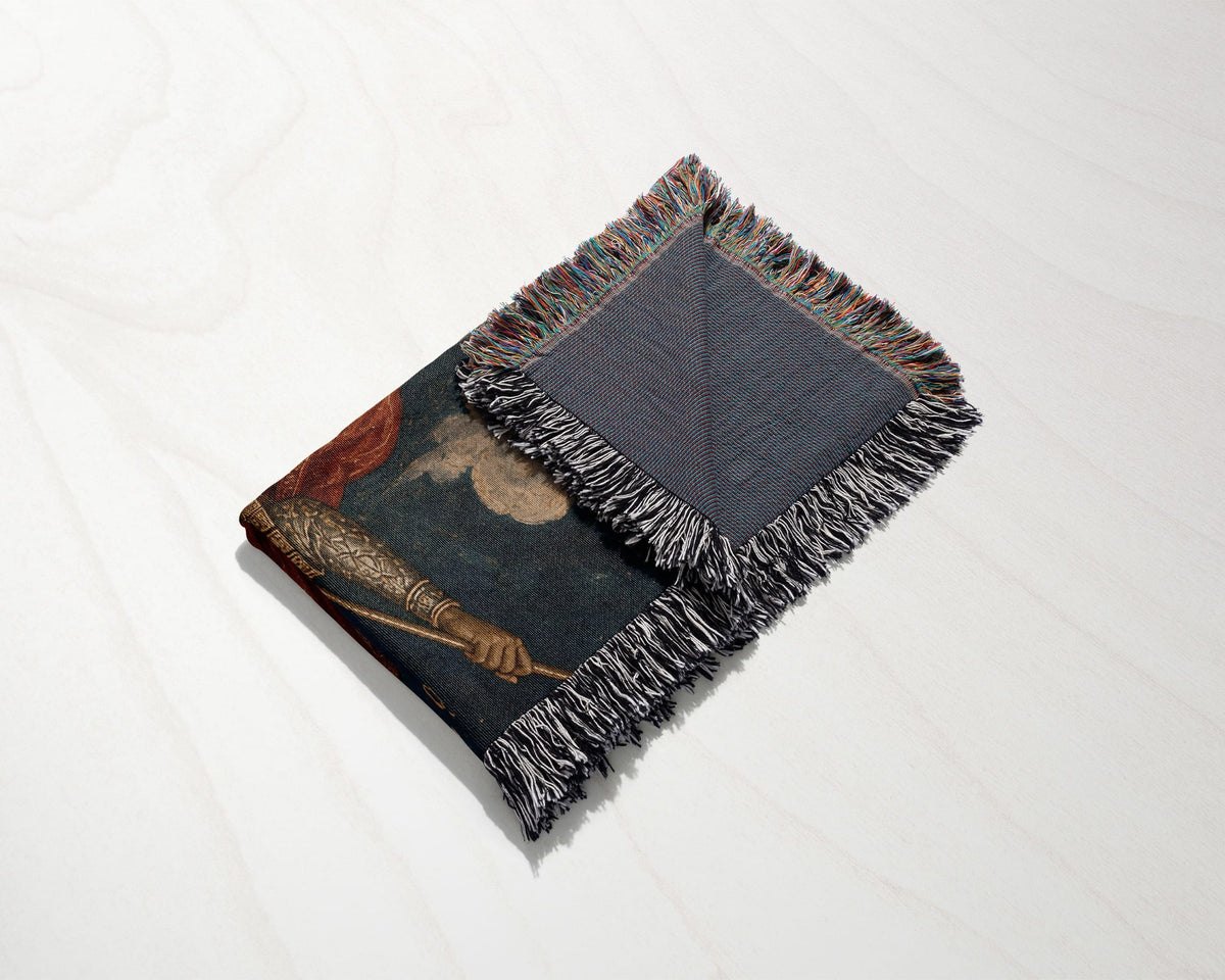 CalmNestStyle Saint George Orthodox Icon jacquard woven blanket