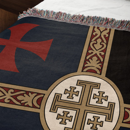 MyDesigns Ancient Orders I Royal Navy jacquard woven blanket