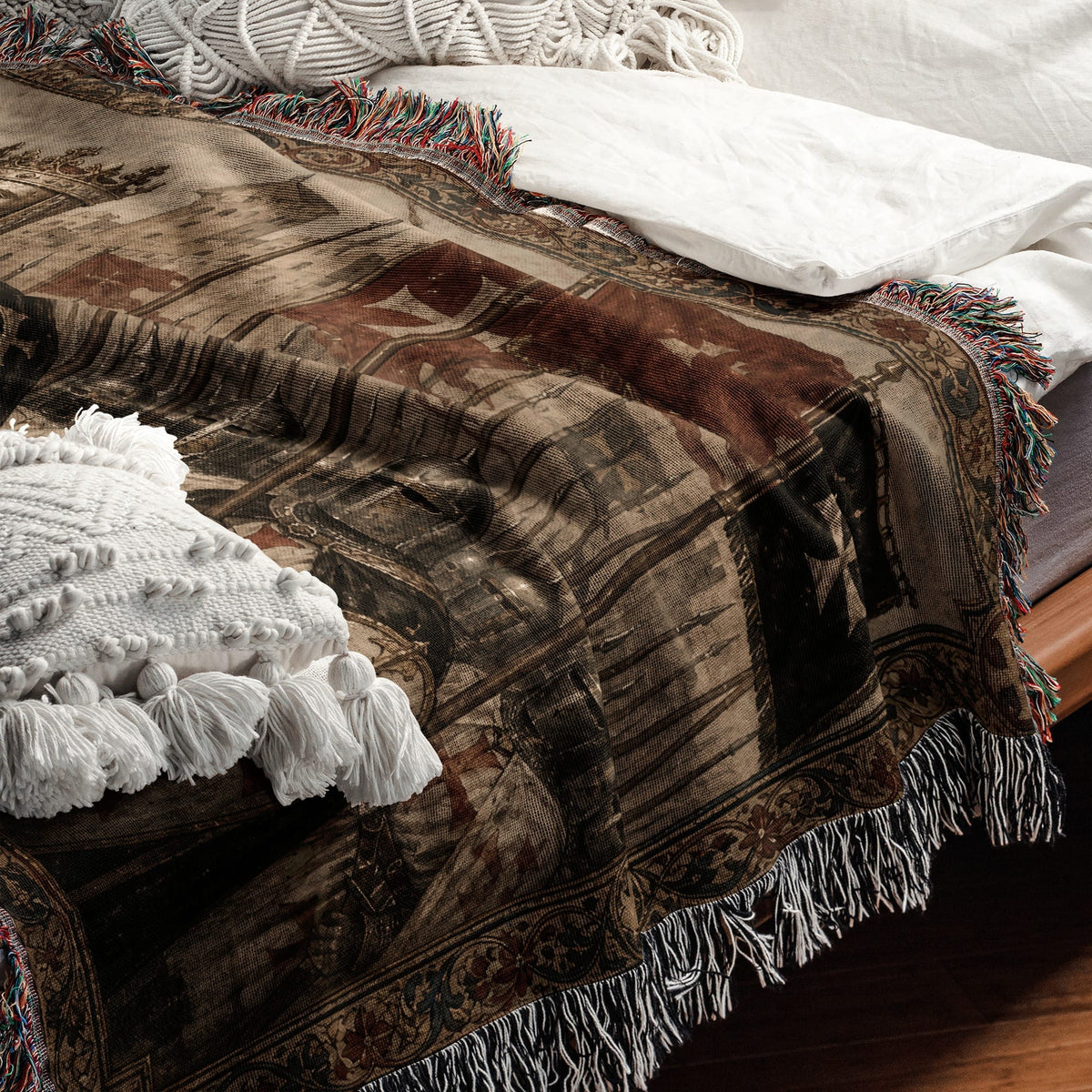 CalmNestStyle Baldwin IV Rex Hierosolymitanus jacquard woven blanket